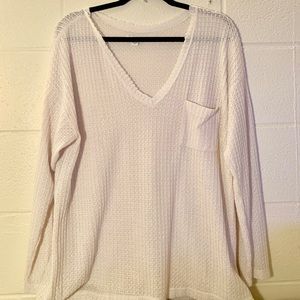 Knitted v-neck